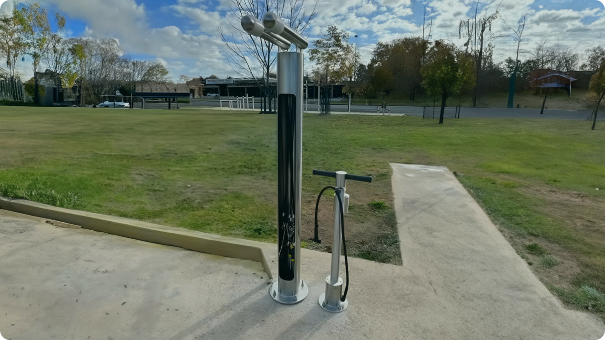 Station de réparation de vélos