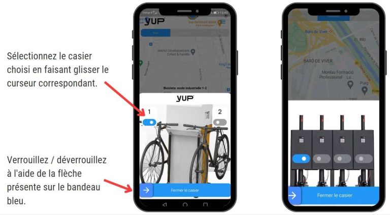 Faites glisser le curseur pour verrouiller et/ou déverrouiller